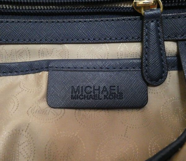 MICHAEL Michael Kors Two Tone Blue Saffiano Leather Large Jet Set Travel  Tote - ShopStyle