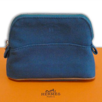 hermes-blue-bleu-petrole-100-cotton-mini-bolide-case-pouch-bag-with-box-receipt