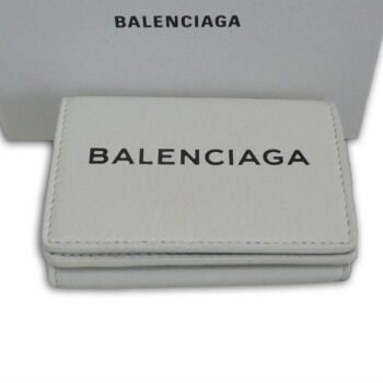 balenciaga-white-calfskin-leather-everyday-trifold-mini-wallet-purse-box