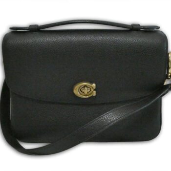 coach-black-pebbled-leather-cassie-26-crossbody-shoulder-bag