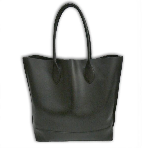 Mulberry black calf nappa leather blossom tote shoulder bag