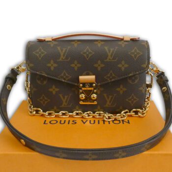 Louis Vuitton M46279 monogram canvas pochette metis east west shoulder bag with box & receipt