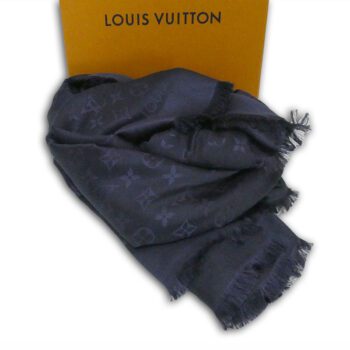 louis-vuitton-m72412-night-blue-silk-wool-monogram-shawl-scarf-with-box-receipt